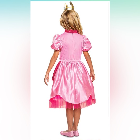 Super Mario Princess Peach Costume Dress L 10/12 - Picture 2 of 11